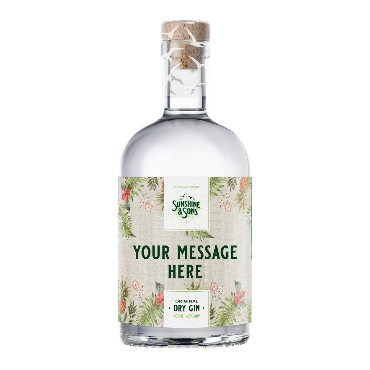 Personalised Original Dry Australian Gin